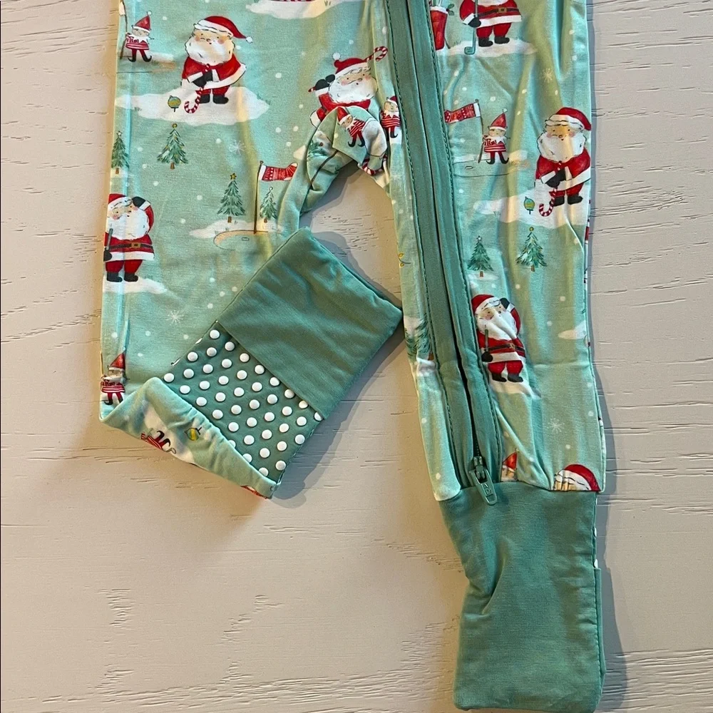 Angel Dear Santa Golf Christmas Convertible Romper 0-3 3-6 months